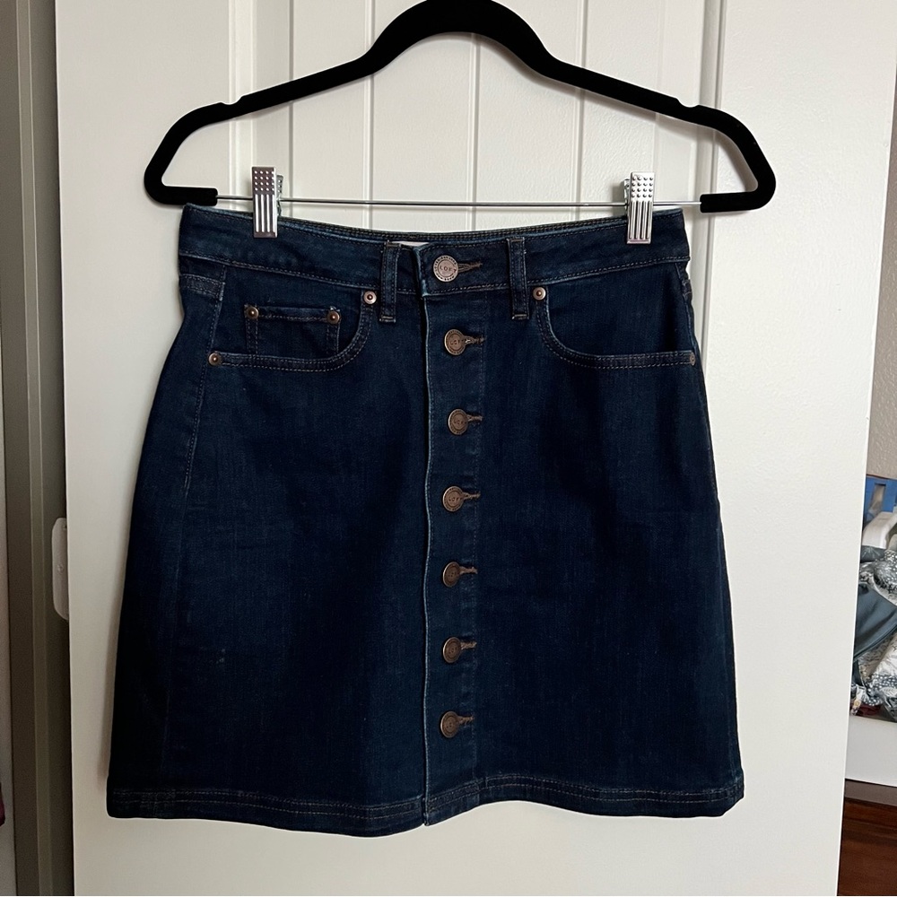 Loft Jean Skirt size 0 worn once
